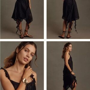 NWT Anthropologie Black Asymmetrical Dress nwt